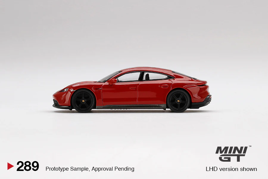 MINI GT 289 Porsche Taycan Turbo S Carmine Red - Image 3